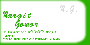 margit gomor business card